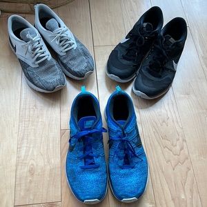 (3) Nike mens running/training shoes